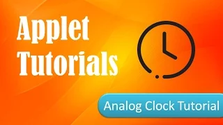 HOW TO MAKE Analog Clock in Applet - Applet Tutorials