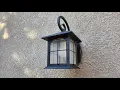 Home Decorators Collection Brimfield 1-Light Aged Iron Outdoor Wall Lantern QUICK OVERVIEW