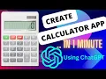 Calculator App using ChatGPT in 1 minute Node js App No coding knowledge required