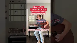 How To Play That S So Cool Gracie Abrams 