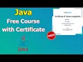 Java Free Online Course With Certificate Java Free Certification Course Free Certification