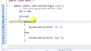 14 Nested if else condition in Java