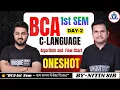 BCA 1st Semester Algorithm and flow chart C LANGUAGE One Shot