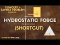 HYDROSTATIC FORCE ON PLANE SURFACE CONCEPTS SAMPLE PROBLEMS HYDRAULICS