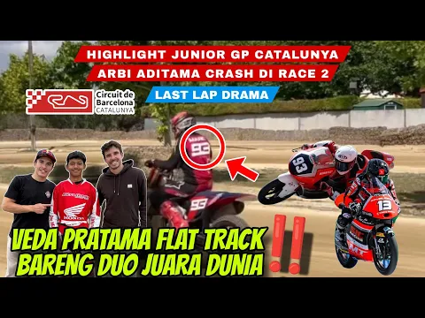 Download MP3 TIMBA ILMU‼️VEDA PRATAMA LATIHAN BARENG JUARA DUNIA | HIGHLIGHTS JUNIOR GP CATALUNYA