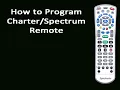Programming Charter Spectrum Remotes for the Sony TV