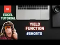 YIELD Function Microsoft Excel Tutorial