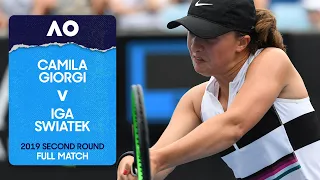 Camila Giorgi v Iga Swiatek Full Match | Australian Open 2019 Second Round
