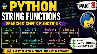 Python Strings Functions Easy Part 3