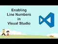 Enable line number in Visual Studio visual studio tips and tricks