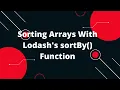 Sort Array of Object using Lodash in Node Js Node js lodash sortBy Function