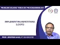 Implementing Repetitions Loops