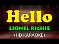 Download Lagu HELLO - Lionel Richie (HD Karaoke)