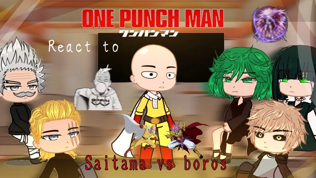 One Punch Man Reacts to Saitama vs Boros || GCRV