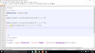 How To create Text fields dynamically using JavaScript
