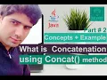 What is concat method in java or how to use concat method in java Part 2 Naryabit