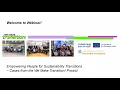 WMT Webinar Empowering people for sustainability transitions - cases from We make transition