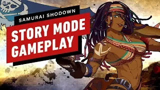 8 minutes of samurai shodowns story mode no sword darli gameplay 