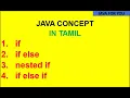 Java if else through simple program in tamil java programming in tamil java in tamil