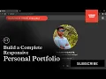 Build a Complete Responsive Personal Portfolio using PHP HTML CSS JAVASCRIPT PART DARK MODE