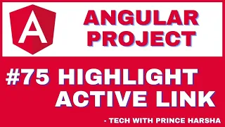 75 Angular Project Tutorial - Highlight Active Link