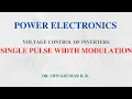 54 Single Pulse-Width Modulation Technique