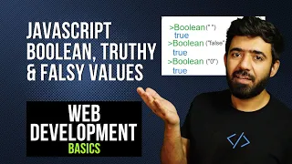 JavaScript Boolean Truthy Falsy values Web Development Basics Course