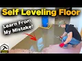 How to Use Self Leveling Floor Compound I Messed Up Mapei Self Leveler Plus DIY
