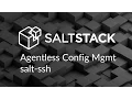 SaltStack agentless configuration management using salt-ssh
