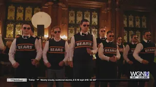 Couple with Dancing Ditkas at Wedding Reception