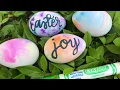 How to decorate Easter eggs with washable and chalk markers