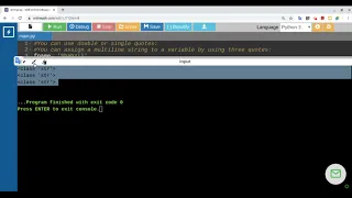 Python Multi-line String