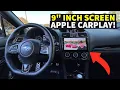 Installing BIG SCREEN Apple CarPlay iDoing Head Unit On My WRX STI