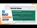 How to Install Rust on Windows 11 2026 Rust Toolchain