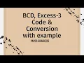 Lec-8 BCD Excess-3 Code Conversion with example Paper crackers