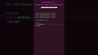 JavaScript Tips and Tricks JavaScript how to Register click events for multiple buttons
