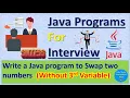 Java program to Swap two numbers Without Using Third Variable Pradeep Nailwal