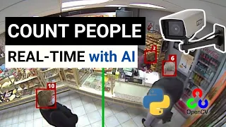 Count people with a high accuracy CCTV camera Opencv and Deep Learning