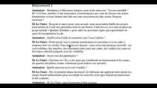 الوحدة الاولى حادي عشر منهاج حديث استيعاب شفهي الصفحة 8 مدام مها Compréhension Orale 