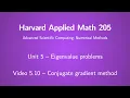 Harvard AM205 5 10 - Conjugate gradient method