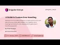 A Guide to Custom Error Handling