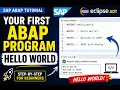 How to Write Your First ABAP Program in Eclipse ADT