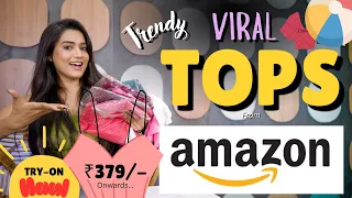 Viral Instagram basic tops from *Amazon* | Tryon | latest collection | SALE | gimaashi