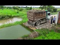 Download Lagu Be Carefully Start New Landfill Task!. Dozer Pushing Stone Paving New Road \u0026Dump Truck 5T Unloading