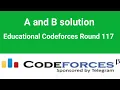 A Distance and B Special Permutation solution Educational Codeforces Round 117 C