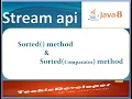 05 Sorted and sorted with comparator method in Stream api