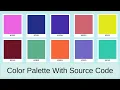 Random Color Palette Generator in HTML CSS JavaScript