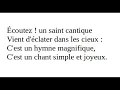 Ecoutez un saint cantique - (a cappella, 3 voix)