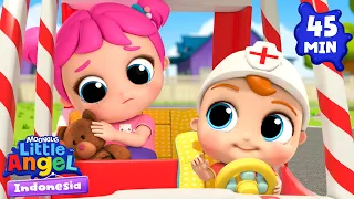 Bayi Lucu Menyetir Mobil Ambulans Super 🚑 Little Angel | Kumpulan Lagu Anak | Bahasa Indonesia
