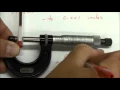 Measuring to 1 thousandth of an inch using a micrometer